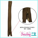 ZIP - GOLD & SILVER METAL ZIP (007)